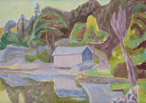 Aage Storstein Evening At The Shore, Justøy