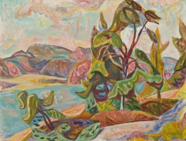 Landscape, Holmsbu by Aage Storstein Oil Painting Reproductions