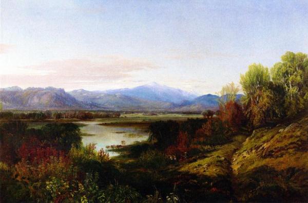 Mount Washington And The Saco River by Aaron Draper Shattuck
