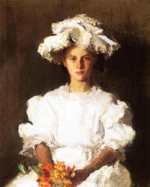 Blue Ribbon by Abbott Handerson Thayer Oil Painting Reproductions