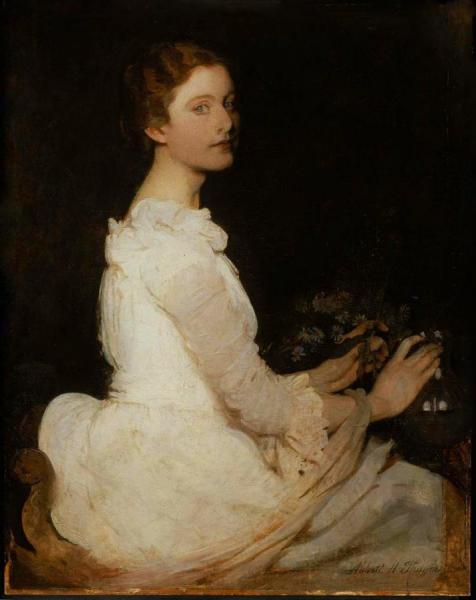Girl In White by Abbott Handerson Thayer