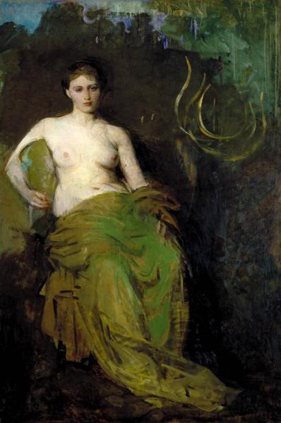 Abbott Handerson Thayer Half Draped Figure