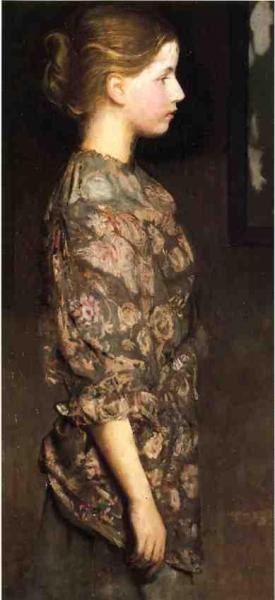 Portrait Of Alice Rich by Abbott Handerson Thayer Oil Painting Reproductions