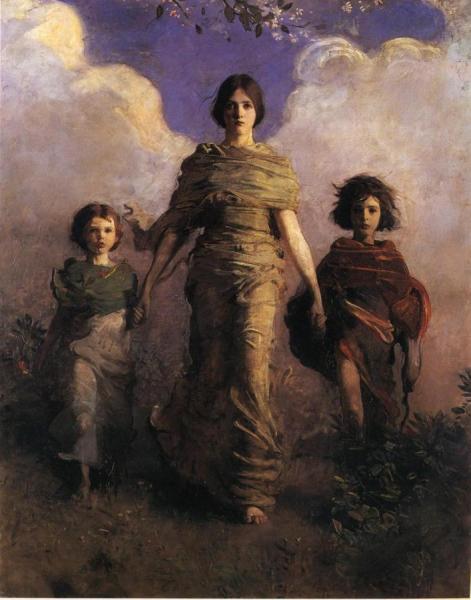 The Virgin by Abbott Handerson Thayer Oil Painting Reproductions