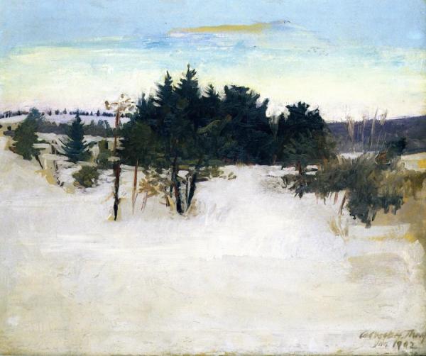 Winter Landscape by Abbott Handerson Thayer