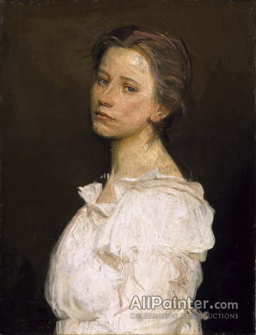 Young Woman In White