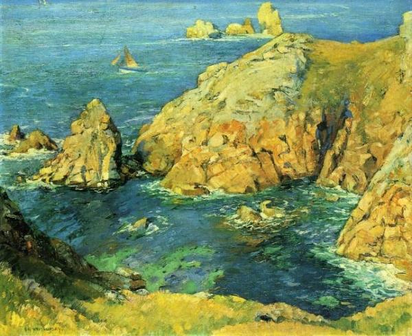Abel George Warshawsky Rocks And Sea, Brittany