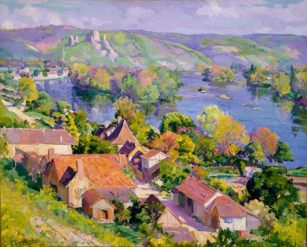Seine At Andelys by Abel George Warshawsky Oil Painting Reproductions