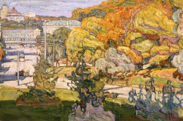 Alexander Square, Kiev by Abraham A. Manievich