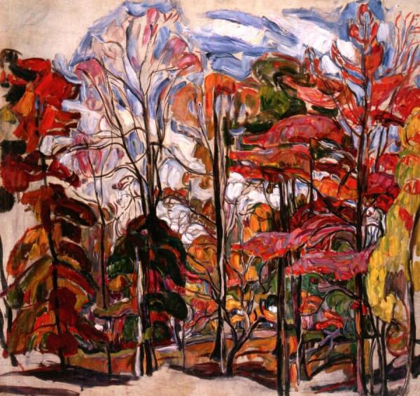 Autumn, Crotona Park, Bronx by Abraham A. Manievich