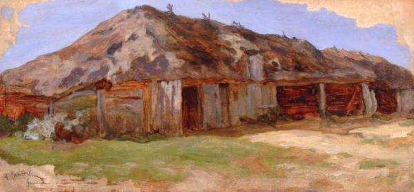 Barns by Abraham A. Manievich