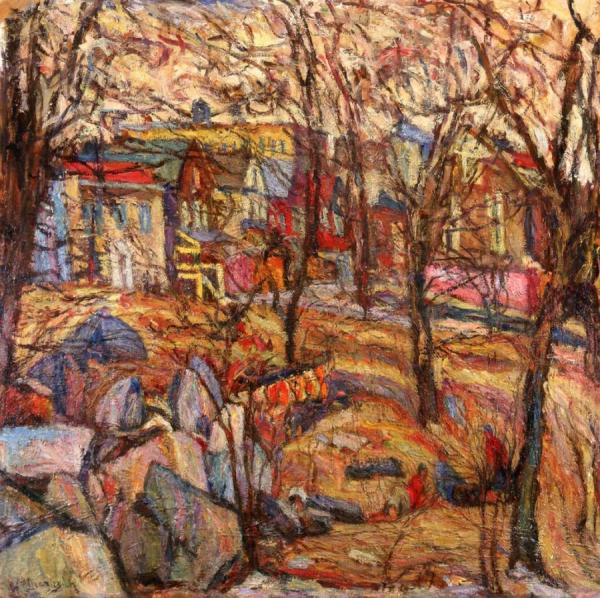 Country, In The Mountains by Abraham A. Manievich