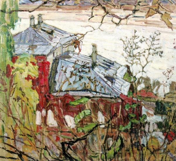 Dnieper By Kiev by Abraham A. Manievich Oil Painting Reproductions
