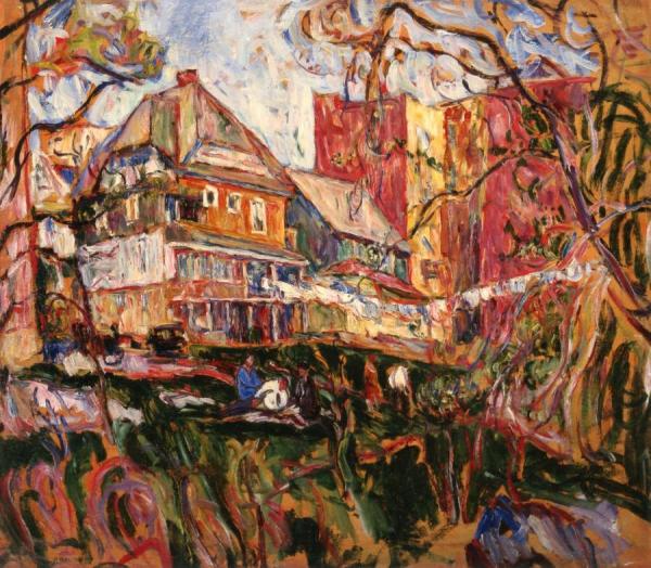 Houses, Bronx, New York by Abraham A. Manievich