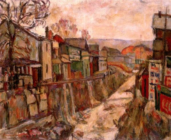 Mining Town, Luzerne, Pennsylvania by Abraham A. Manievich