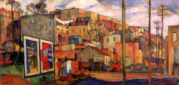 Morris Avenue, New York I by Abraham A. Manievich