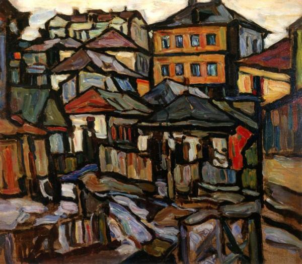 Moscow Ii by Abraham A. Manievich Oil Painting Reproductions