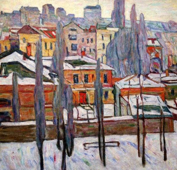 Pskov, Snow by Abraham A. Manievich