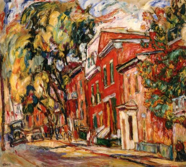 Red Houses by Abraham A. Manievich