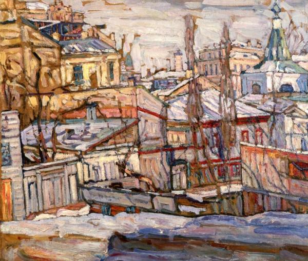 Snow, Kiev by Abraham A. Manievich