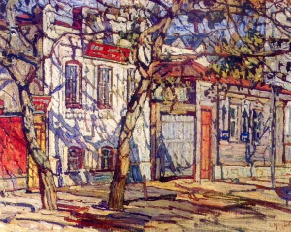 Street Scene by Abraham A. Manievich