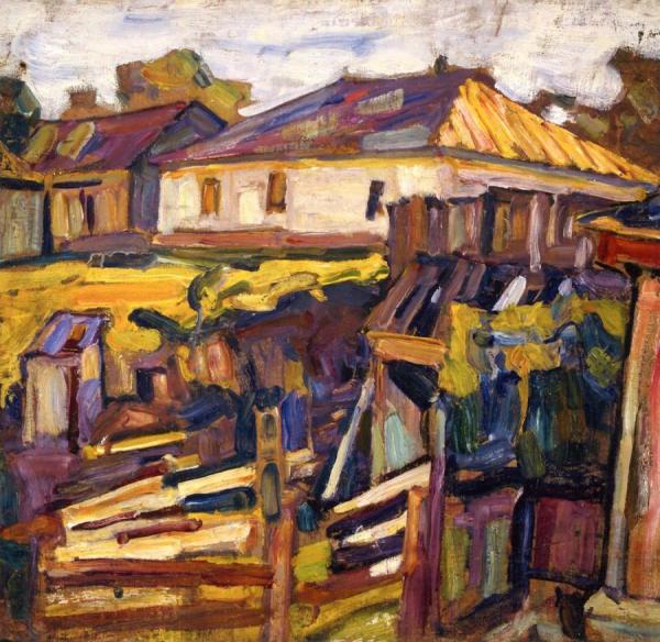 Study, Village by Abraham A. Manievich Oil Painting Reproductions