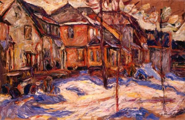 Winter by Abraham A. Manievich Oil Painting Reproductions