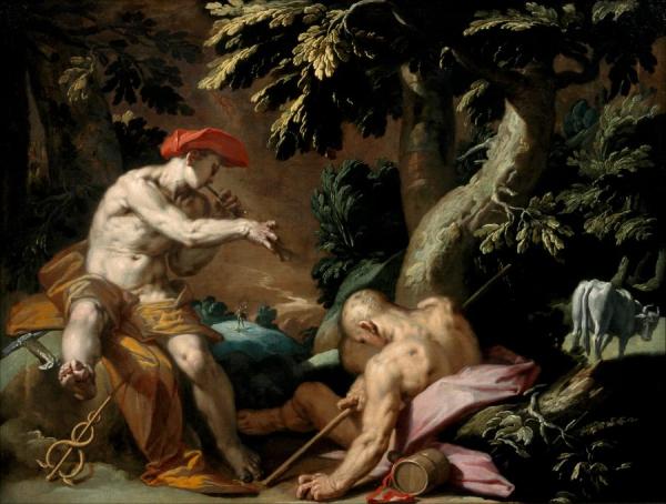 Mercury, Argus And Io by Abraham Bloemaert