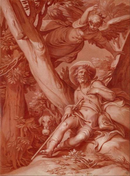 St.roch by Abraham Bloemaert