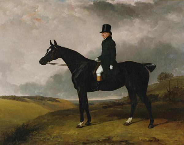 Daniel Haigh, Master Of The Old Surrey And Burstow Hunt On His Horse Kitten by Abraham Cooper