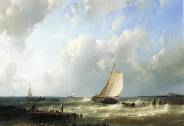 Fishing Boats Setting Out by Abraham Hulk