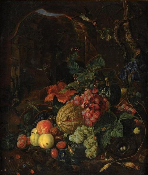 Fruit Still Life by Abraham Mignon