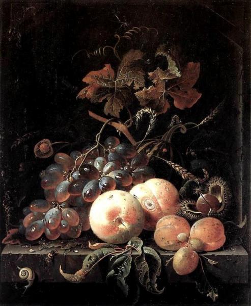 Still-life With Fruits by Abraham Mignon