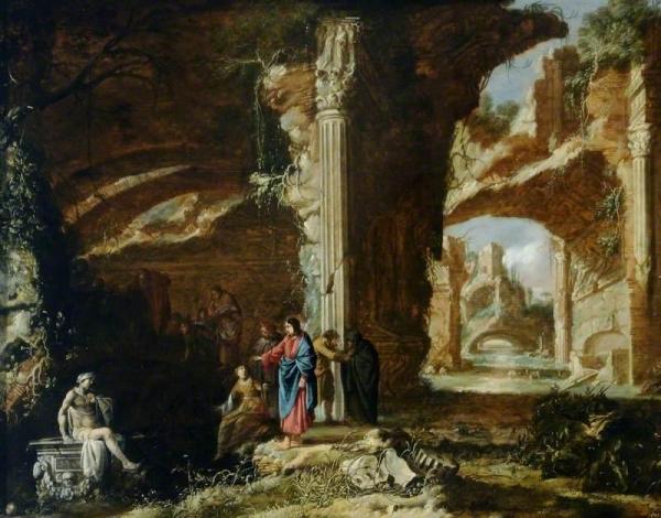 The Raising Of Lazarus by Abraham Van Cuylenborch