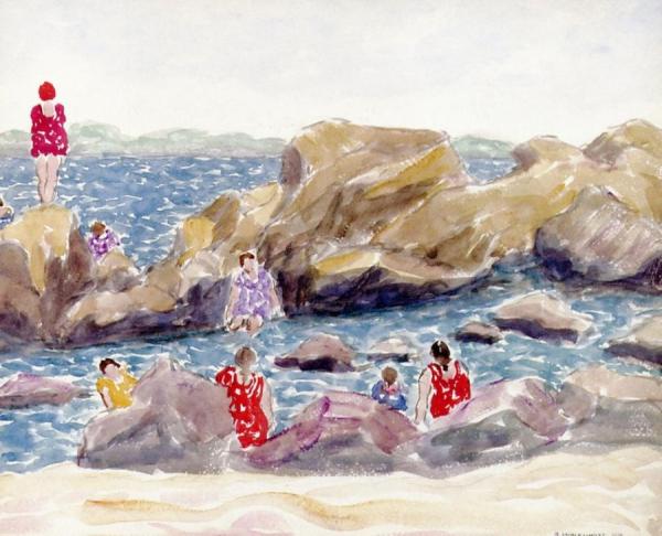 Gloucester Scene by Abraham Walkowitz Oil Painting Reproductions