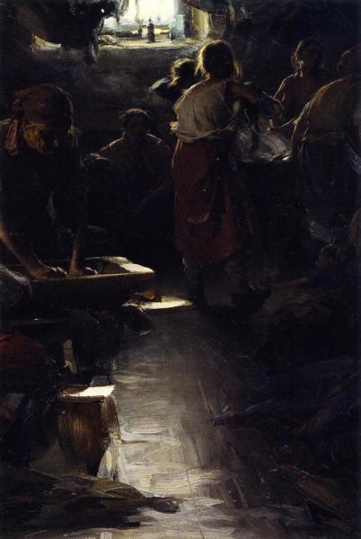 Laundresses by Abram Efimovich Arkhipov