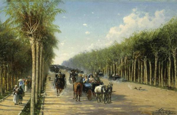 Avenida 3 De Febrero, Buenos Aires by Achille Dovera