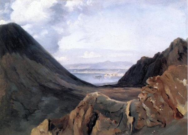 View Of Naples From Vesuvius by Achille-etna Michallon