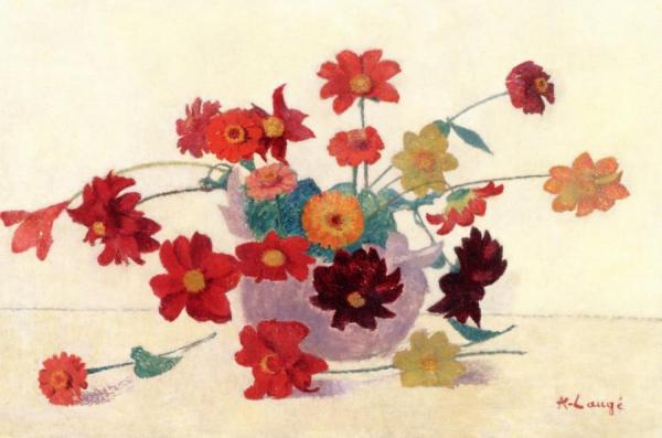 Bouquet Of Flowers by Achille Lauge
