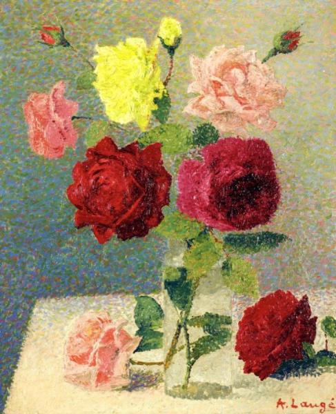 Bouquet Of Roses by Achille Lauge