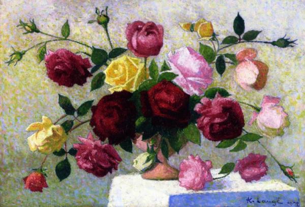 Bouquet Of Roses by Achille Lauge