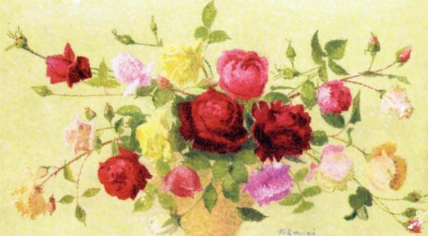 Bouquet Of Roses by Achille Lauge