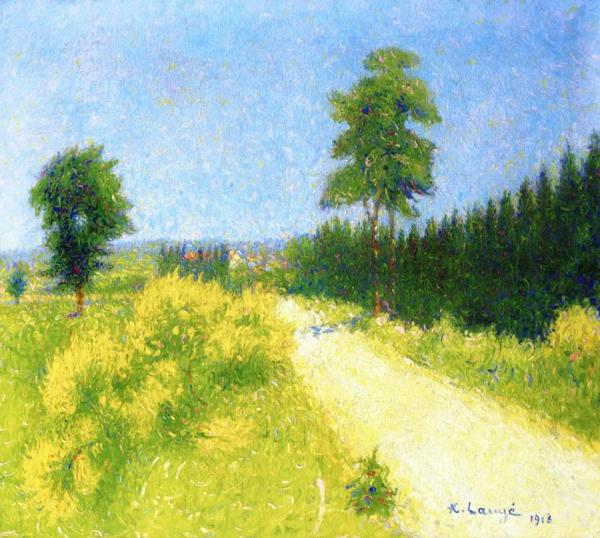 La Route De Balvèze Vers Le Ralais by Achille Lauge