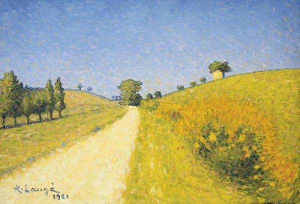 Les Genets A Cailhau by Achille Lauge Oil Painting Reproductions