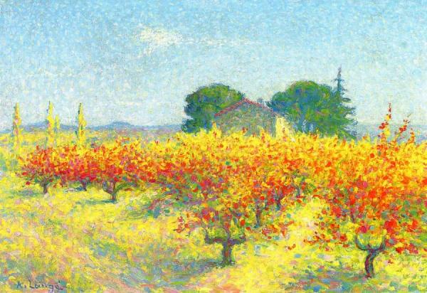 Notre -dame-des-pres Near Cailhau (aude) by Achille Lauge Oil Painting Reproductions