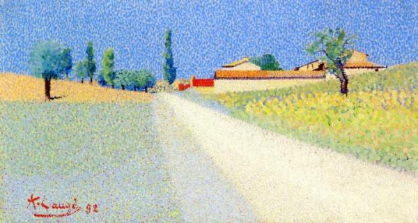 Road In Champagne by Achille Lauge