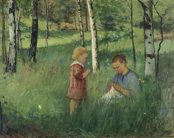 Small Chores by Ada Thilén Oil Painting Reproductions