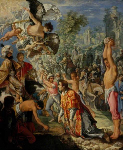 The Stoning Of Saint Stephen by Adam Elsheimer