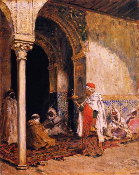 The Cafe Bau-sarda by Addison Thomas Millar Oil Painting Reproductions