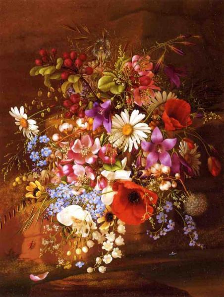 Floral Still Life by Adelheid Dietrich Oil Painting Reproductions